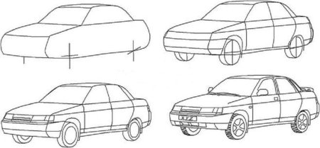 Рисунок БМВ карандашом для начинающих