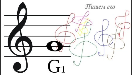 Как научиться писать скрипичный ключ