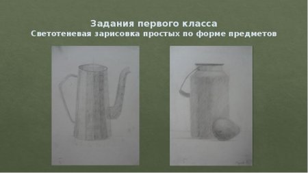 Светотеневые зарисовки предметов