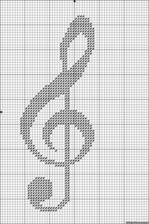 Ноты трафарет