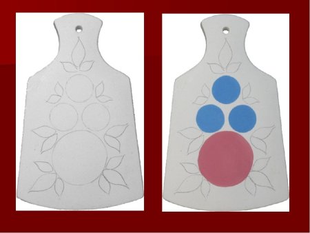 Разделочная доска Городецкая роспись 1кл