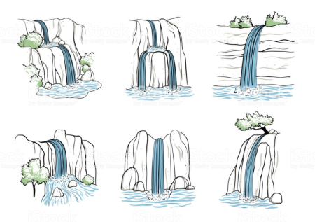 Водопад стилизация