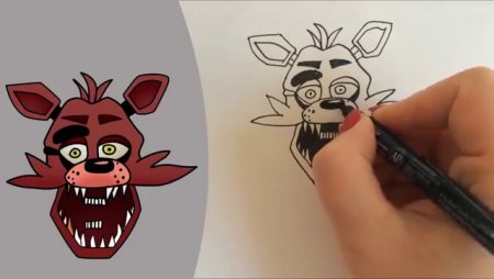 Рисунок Five Nights at Freddy's Фокси
