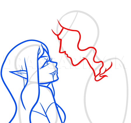 Нарисовать вампира поэтапно