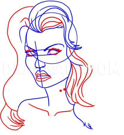 Как нарисовать вампира девушку поэтапно