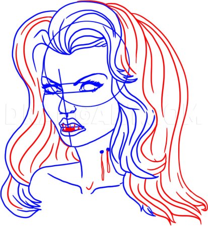 Нарисовать вампира по этапно