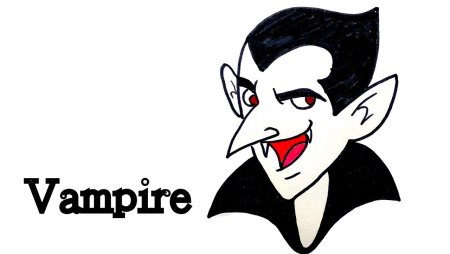 Рисовать легко и просто вампира