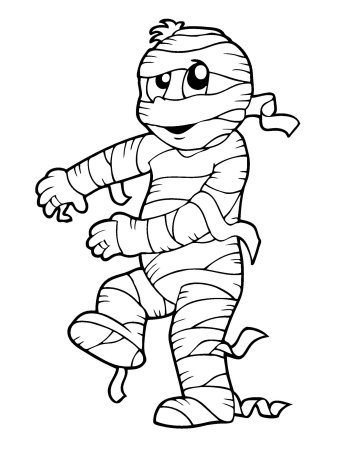 Раскраска персонажи Mummy Daddy