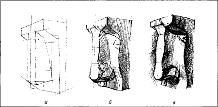Нос Давида рисунок построение