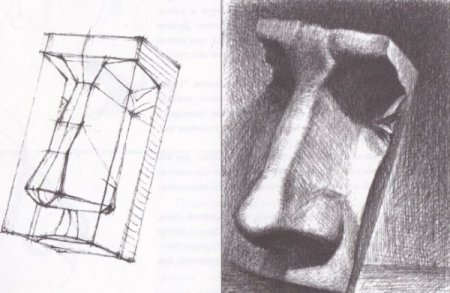 Обрубовка носа Давида