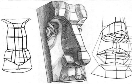 Обрубовка носа Давида