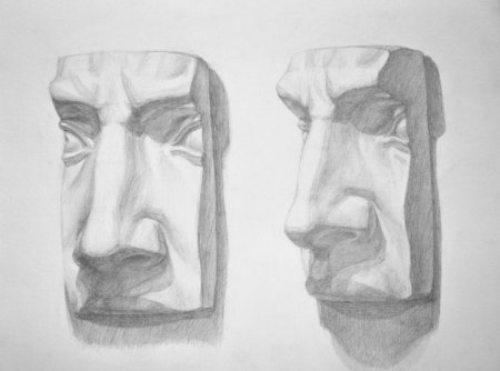 Нос Давида сбоку