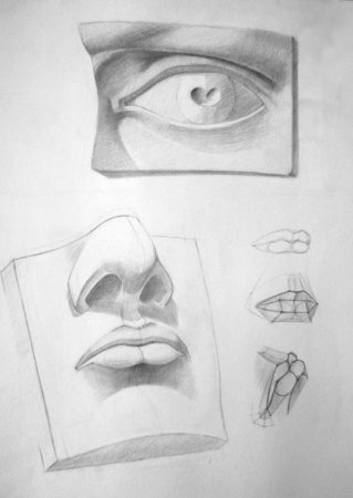 Глаза, рот и нос Давида