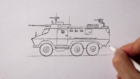 Срисовывать военную технику