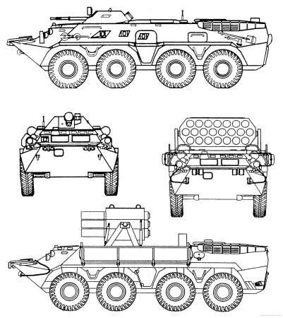 БТР-70 чертежи