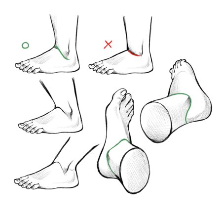 Стопы ног туториал