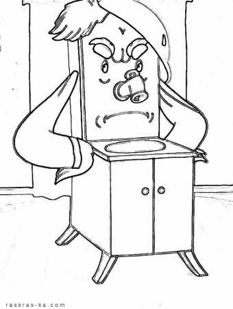 Мальчик из Мойдодыра нарисовать