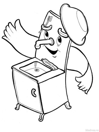 Раскраска Мойдодыр Чуковский