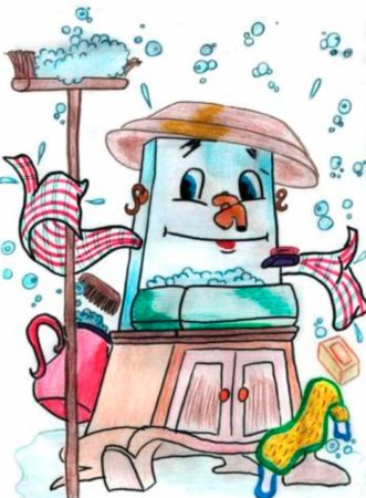 Рисование Мойдодыр в подготовительной группе