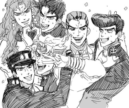 Джоджо Джотаро и Джозеф