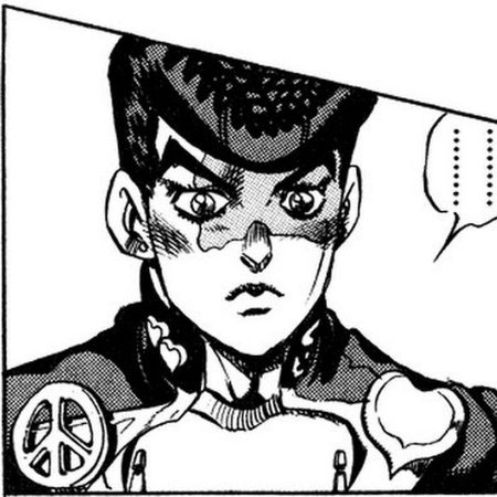 Джоске Хигашиката черно белый