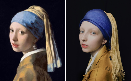 Девушка с жемчужной сережкой раскраска