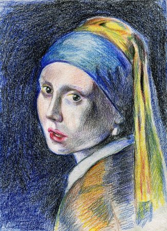 Девушка с сережкой картина