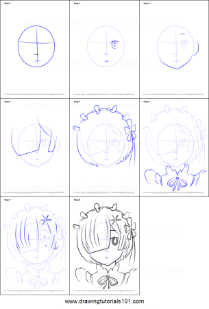 Как нарисовать рем поэтапно