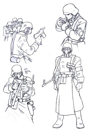 Раскраска немцы