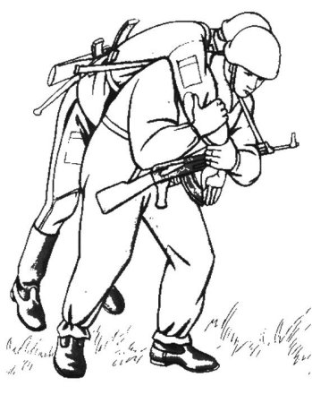 Военные раскраски Великой Отечественной войны