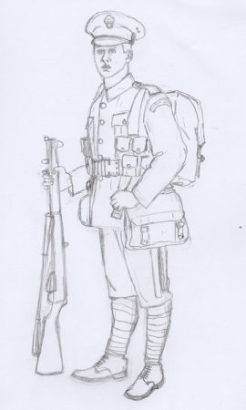Солдат карандашом