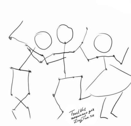 Буратино рисунок карандашом