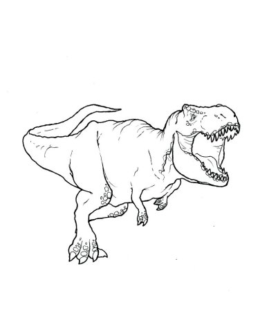 Нарисовать тираннозавра поэтапно