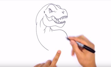 Динозавр рекс для изо