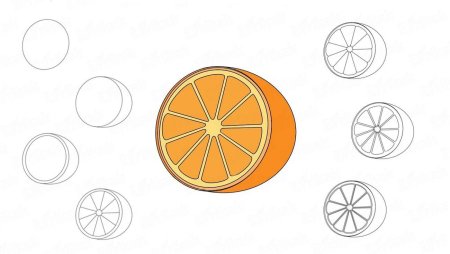 Рисование апельсин с детьми