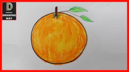 Как нарисовать апельсин