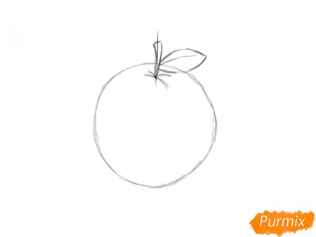 Долька апельсина раскраска