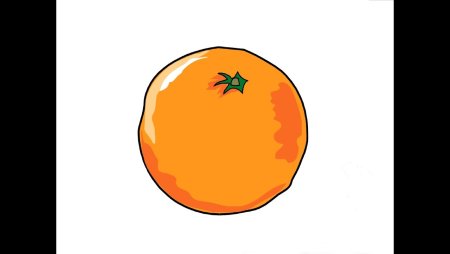 Апельсин схематично