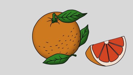 Поэтапное рисование тыквы