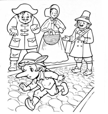 Иллюстрация к сказка карлик нос Гауф раскраска