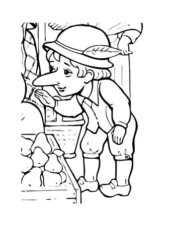 Карлик нос Гауф рисунок