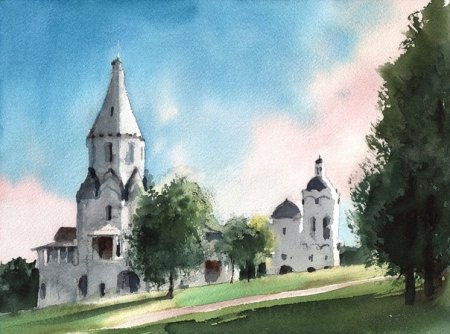 Церковь в Коломенском вектор