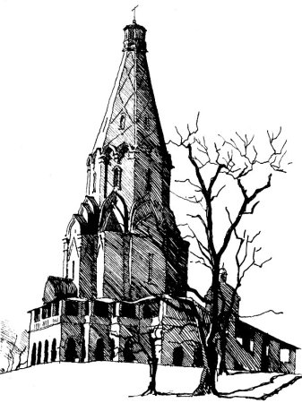 Церковь Вознесения в Коломенском архитектура