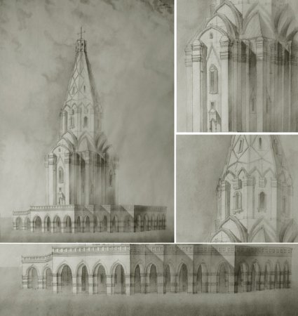 Церковь Вознесения в Коломенском Петрок малый