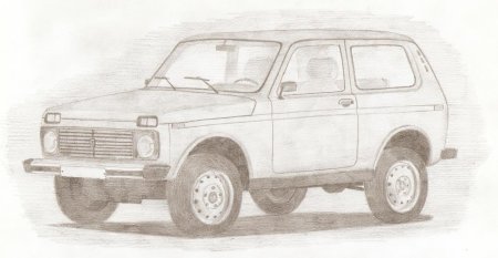 Нива 4х4 скетч