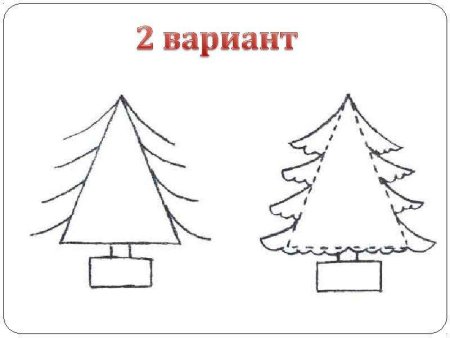 Елка карандашом