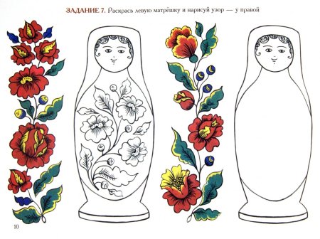 Полхов Майданская Матрешка элементы росписи