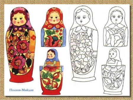 Рисование Полхов Майданская Матрешка