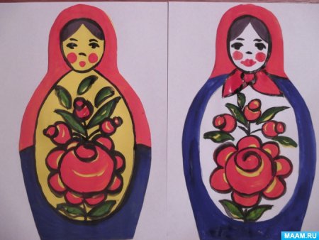 Рисование Матрешка Полхов Майдан