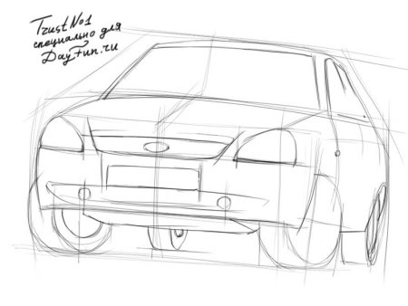 Лада Приора 2170 раскраска